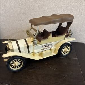 VINTAGE RARE THOMAS FLYER JIM BEAM DECANTER BOTTLE 1976